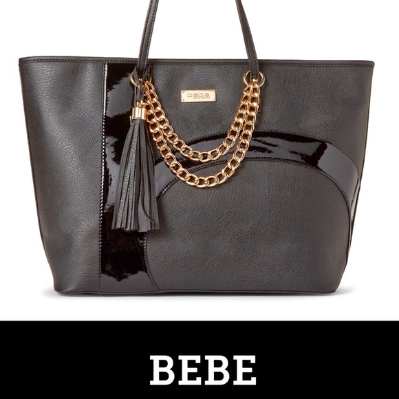 BEBE LOGO LARGE TOTE - Picture 3 of 8